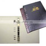 Top Grade Factory Competitive Price pu Leather Restaurant Supplies Menu Covers