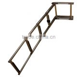 Telescoping 3 step or 4 step boat ladder
