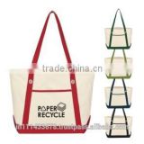 Promotional 12 oz Polyester Canvas Large Boat Tote Shopping Bag with Custom Design