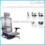 888A Modern Ergonomics High Back Mesh Fabric Office Chair With Aluminum Alloy Five-star Foot Supplier's Choice thumbnail-5