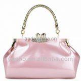 Vivid Patent Leather Tote Bag Shiny Frame Bag thumbnail-5