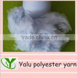 raw white 100% polyester spun yarn