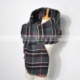 New Product High Quality Fashion Pallium/big Grid Warm ShawlWJ-666 thumbnail-4