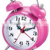 2.5 inches mechanical alarm clock, metal case