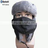 2015 Outdoor Bluetooth Hat With Mask/ European Thickened Waterproof Earflaps Bluetooth Faux Fur Winter Hats