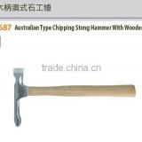 Australian Type Chipping Strong Hammer With Wooden Handle