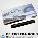 2012 new 445nm 1W blue laser pointer/5 caps projector