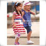 Cotton 2015 Summer Child Clothes Girls Dress Baby Princess Sleeveless Striped Dresses Children Clothing From Guangzhou Baiyun thumbnail-4