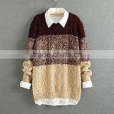wholesale autumn women long loose pullover sweater