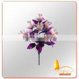 12 Heads Artificial Flowers Arrangements in Vase thumbnail-1