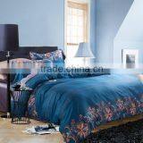 HOT sale comforter and luxury blue silk duvet/quilt cover Bedding Sets queen size