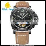 WJ-5502 Genuine Leather Multifunction High Quality Waterproof Megir Men Automatic Mechanical Watch thumbnail-1