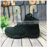 Wholesale men black army tactical boots hiking boots with laces