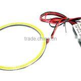 1Pair 90MM Car Led Headlight COB LED Halo Ring Angel Eyes Warning Lamps thumbnail-2