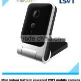 Mini Inddor Multiple Placement Battery Powered WIFI Mobile Wireless Camera With 5m PIR Range, With 32G SD Card and One Way Voice thumbnail-1