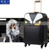New Design Hot Selling PU Leather Material Travel Spinner Trolley Luggage thumbnail-5