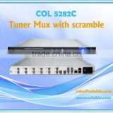 TV Tuner/Scrambler/multiplexer/DVB-S/DVB-S2/DVB-C/ISDB-T multiplexer/2 channel video multiplexer