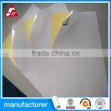 Recycled Newsprint Adhesive Paper Yellow Silicone Liner