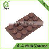 2016 New Design 15- Cavity Silicone Round Ice Cube Tray Chocolate Mold Cookie Mold Jello Mold thumbnail-2