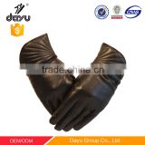 Girls leather gloves winter leather motorcycle gloves leather woman