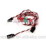 Wing Servo Connector 2xMale /2x Female Futaba to MPX Charge Cable Twist Servo Wire Harness