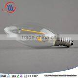 2015 Antique LED Filament Bulb C35 Full Glass Lamp 2W E12 110V Dimmable thumbnail-1