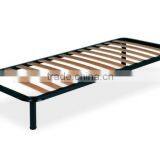 YN-01 Wrought Iron Bed Frame With Wooden Narrow Slats thumbnail-1