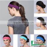 Fashion Super Soft Non slip Cotton headband Wide for YOGA and fitness