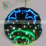 Zhongshan Manufacturer Green Garland Motif Lights Holiday Lighting Christmas Decoration