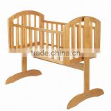 Solid NZ Wooden Swinging Crib - Country Pine