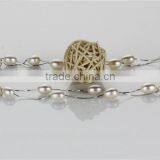 8mm AAA Drop 36 Inches Natural Silver Long Chain Pearl Necklace, Fashion Pearl Necklace thumbnail-2