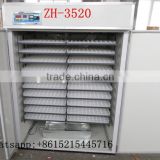 ZH-3520 farm machinery 3500 eggs incubator for chicken farms