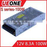 High Quality Approved AC DC 12V DC100watt Switch Power Supply S-100-12