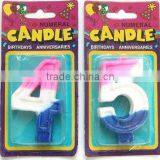 Wholesale Rainbow Outline Numeral Candles, Available in 1 2 3 4 5 6 7 8 9 0 Kids Birthday Partyware Party Supplies