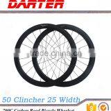 Different specifications 700C 25mm wide 50mm depth clincher bike triathlon carbon wheels