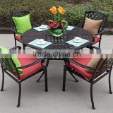 Most Popular Waterproof Garden Cast Aluminium Furniture Dining Table Set Made in China