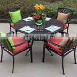 Most Popular Waterproof Garden Cast Aluminium Furniture Dining Table Set Made in China thumbnail-1
