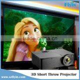 2015 Brand New ! USB HDMI VGA Education Use 100 Inches 5000 Lumens 1080P Short Throw 3d DLP Projector thumbnail-2