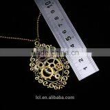 New Design Steampunk Gear Cameo Pendant Statement Necklace 2015 Yiwu Fashion Imitation Jewelry Hot Sale thumbnail-5
