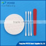 2016 cheap disposabke hotel vanity kit with cotton swabs cotton pads