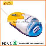 Pretty Liquid Optical Mouse for Promotional Gifts Custom Floater Wired Aqua Mouse thumbnail-1