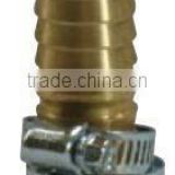 Hose Coupling 5/8" Brass Hose Mender with Clamp