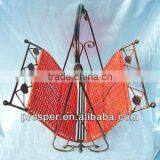 Antique Iron Folding Magazine Rack thumbnail-1