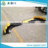 Sgaier 2 Channel Rubber Base Pvc Flap Cable Protector Ramp With 45degree Corner thumbnail-4