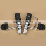 Chrome Skull Foot Peg Footrest Heel Stirrup Rest For Honda VTX1800 VTX1300 2002-2011 10 thumbnail-3