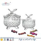Wholesale Unique Butterfly Shaped Empty Buffet Fancy Wedding Clear Candy Glass Jar thumbnail-1