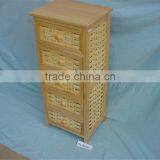 Multi-function Contracted and Contemporary Wooden Store Cabinet Wooden Cabinet With Wicker Drawers thumbnail-5