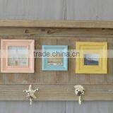 2016 Shabby Chic Wooden Shelf With Frames With Hooks thumbnail-3