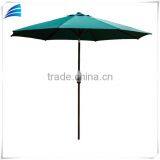 UV Resistant Treated Polyester Fabric, Waterproof,fade Resistant Patio Dark Green Garden Line Umbrella thumbnail-1