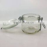 Mini Round Sealed Transparent 200ml Clip Top Jar thumbnail-3